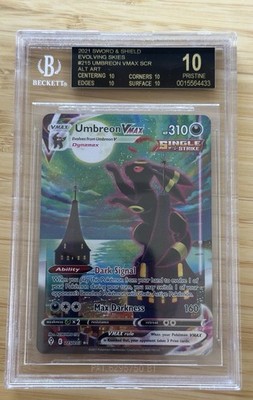 Umbreon VMAX 英語版 ポケモンカード Evolving Skies Umbreon VMAX Alternate Art Beckett Black Label | eBay