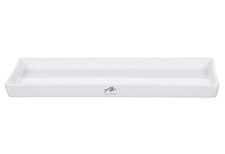 Große Servierplatte Porzellan Teller Rechteck Schale Sushi Antipasti Platte Weiß