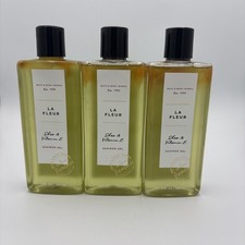 Bath  Body Works LA FLEUR La Collection Franchise Shower Gel 8 oz New Lot Of 3