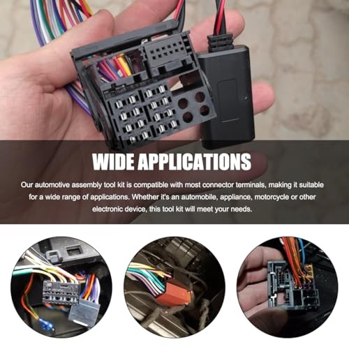 41PCS Terminal Removal Tool Kit, Electrical Wire Connector Pin Extractor Black