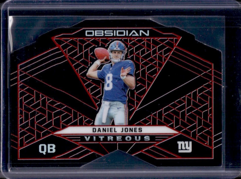 Daniel Jones Panini Obsidian Vitreous #V24 Red Electric Etch
