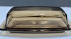 Vintage Pyrex Brown Glass Butterdish With Lid