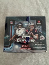 TOPPS 2025 NFL CHROME HOBBY JUMBO BOX! (2 Autos!) IN HAND FAST SHIP
