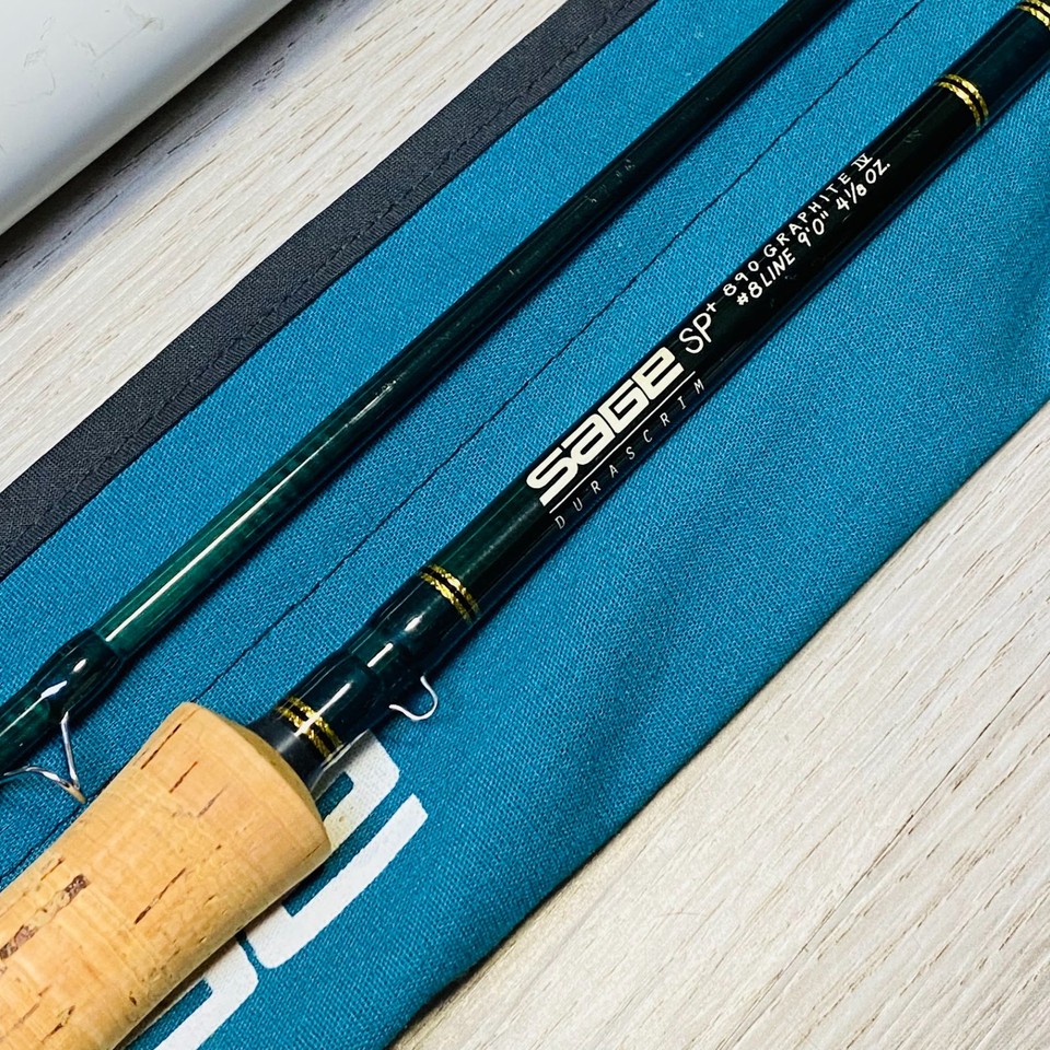 Canne à Mouche SAGE RPL Graphite3 9ft 8wt - 2 Pièces, Action Rapide, Vintage, Excellent état Avec étui