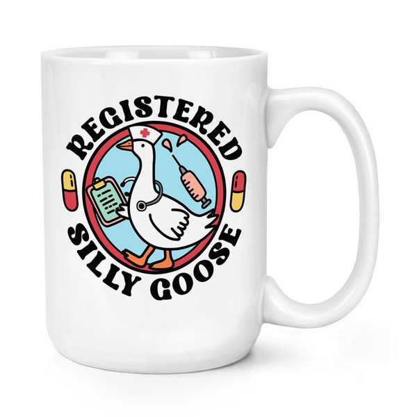 Gift Base Silly Goose 15Oz GroßE Kaffeetasse Weiß Keramik Spruch Lustig-image
