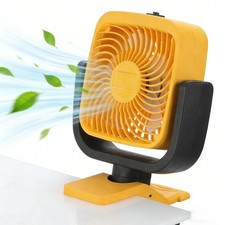 Portable Cordless Jobsite Fan w/ Clips For DeWalt 18/20V Li-ion Battery Workshop