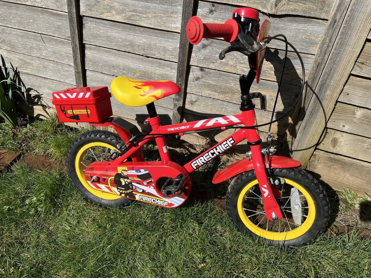 12 Inch Halfords Apollo Firechief Bike Kids Bike Apollo Fire Chief