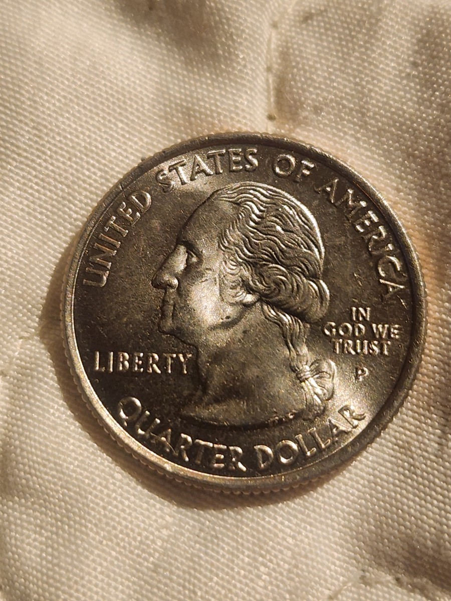米国◆◆2005-P ワシントン (WV) クォーター硬貨100枚バッグ◆◆ 2005 P West Virginia State Quarter DD On 'Quarter Dollar' And