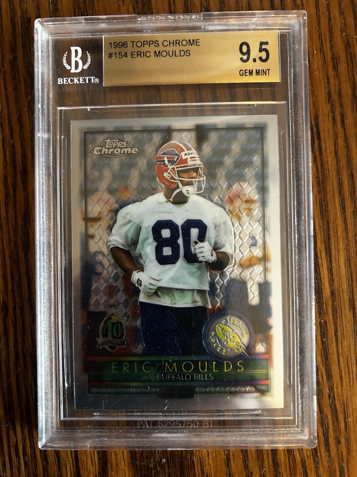 1996 Topps Chrome #154 Eric Moulds RC Rookie Gem Mint BGS 9.5