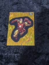 2025 Topps Marvel Comic Book Heroes Gold Raywave Iron Man /150