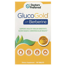 Doctors  Preferred GlucoGold with BerberPure Berberine 1500mg - 90 Tablets