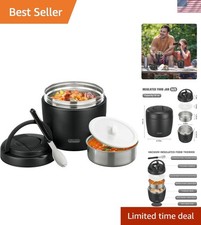 Tarro de comida térmica para alimentos calientes adultos 32 OZ sopa termo almuerzo envases ancho Mo...