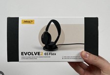 Jabra Evolve2 65 Flex Wireless Headset Black ANC Teams Certified Bluetooth