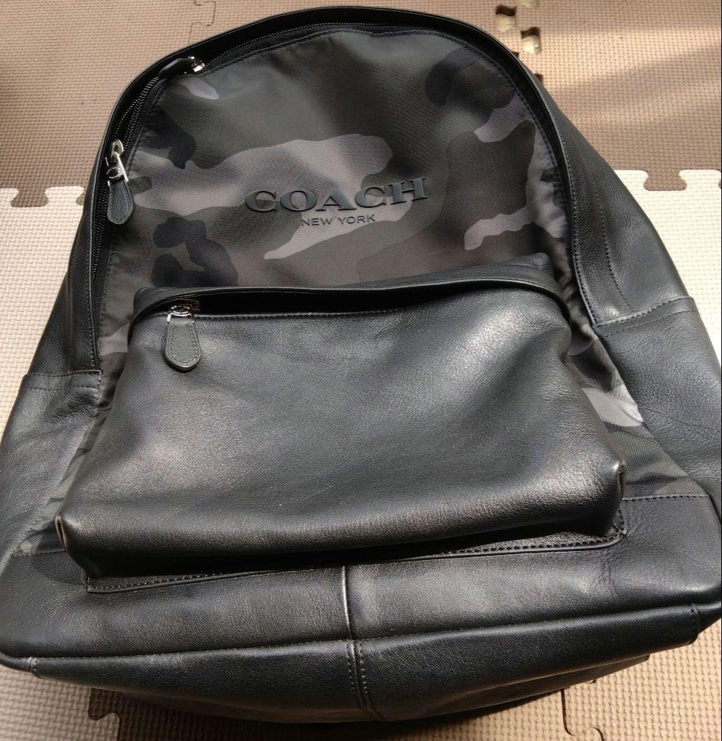 COACH Mens Camouflage Backpack Bag Stylish Durable Design QOJ4G8