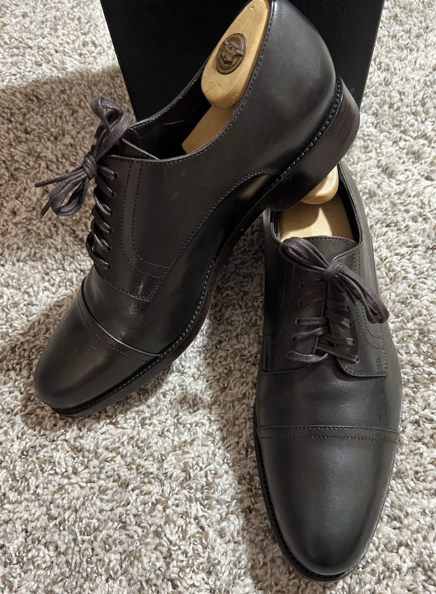 Harrys of London Sz 44UK/10 1/2 11US Derby Captoe Smoke Shoes