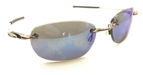 Oakley Why 8 Gunmetal Gray Rectangle Rimless Eyeglasses Frames Designer Unisex - Picture 1 of 11