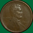 1917-S Lincoln Wheat Cent Extremely Fine XF Coin #35026