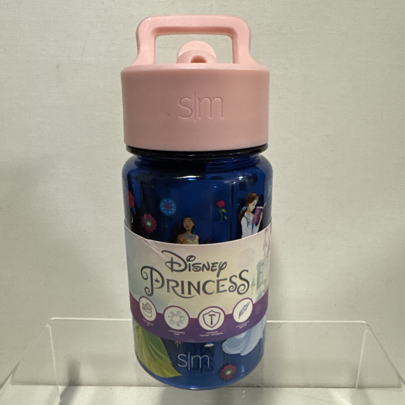 Disney Princess 12oz Plastic Tritan Kids Water Bottle with Straw - Simple Modern