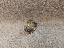 Handcrafted 1962 Franklin 90  silver half dollar coin ring sizes 10