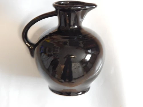 Homer Laughlin Fiesta Ware Black Carafe Pitcher 8" HLC USA 60 oz Retired Piece