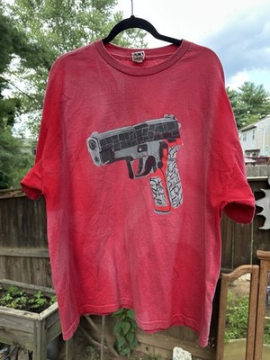 Playing For Keeps PFK Hype Kills Jordan Cement 3 Red Shirt XL Distress