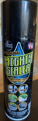 Mighty Sealer Jumbo Can Liquid Rubber Spray Sealant 15 Oz. Black