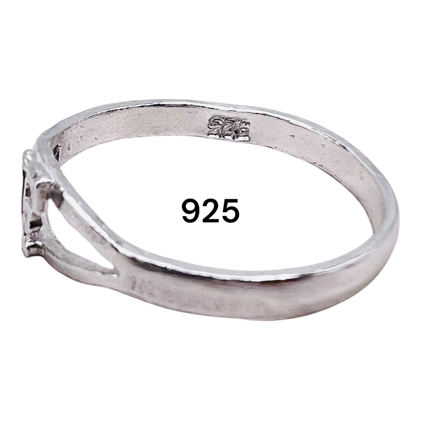 Initial Letter F Ring 925 Solid Sterling Silver P… - image 15