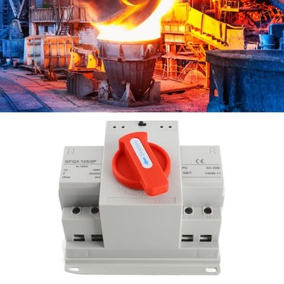 Double Power Auto Transfer Switch AC230V 100A 2P ATS Mini Generator Changeov SET