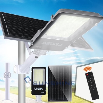 LED 82000000LM Commercial Outdoor Dusk to Dawn Solar Street Light Area Road Lamp