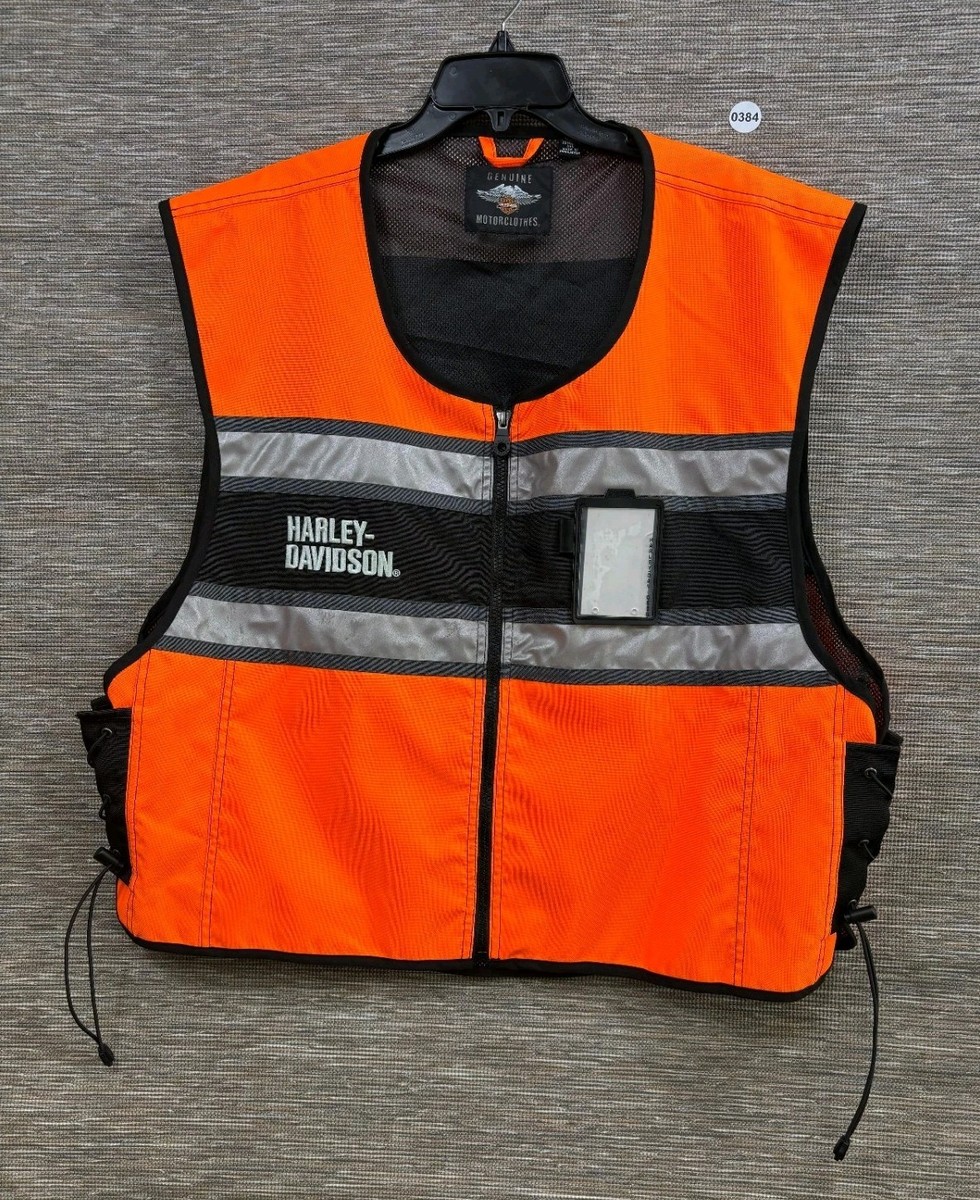 Harley Davidson Riding Hi-Vest Orange Reflective Mens Size 3XL | eBay