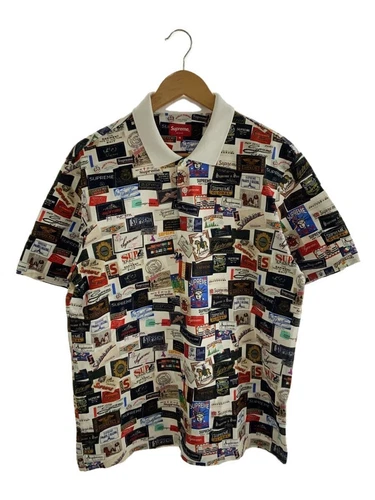 Polo manches courtes blanc Supreme Labels M occasion