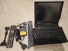 Vintage IBM ThinkPad 701C Butterfly With Power Supp Doc And Cables None Working