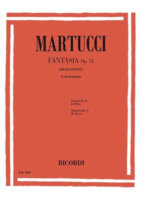 Fantasia Op.51 | Per Pianoforte | Giuseppe Martucci | Partitur | Ricordi