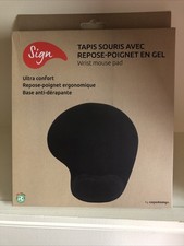 Tapis de souris ergonomique avec repose poignet en gel, article neuf