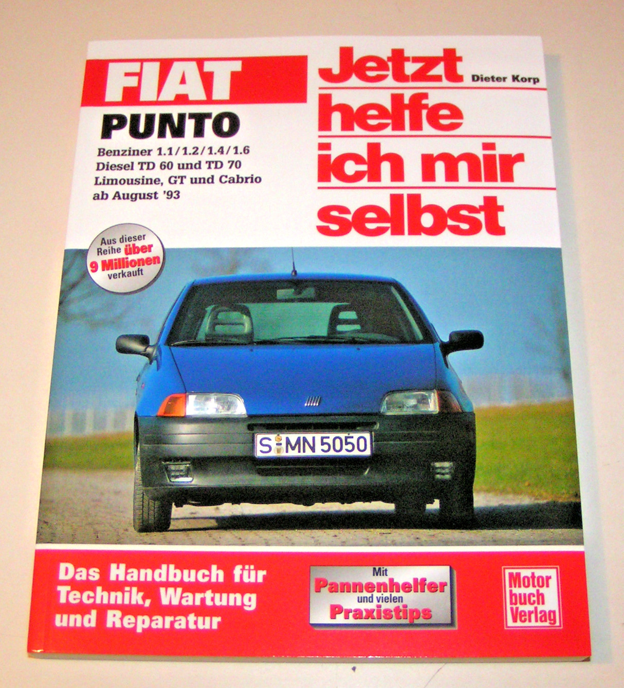 Repair Manual Fiat Punto Sedan, GT, Convertible - Years 1993 To 1998