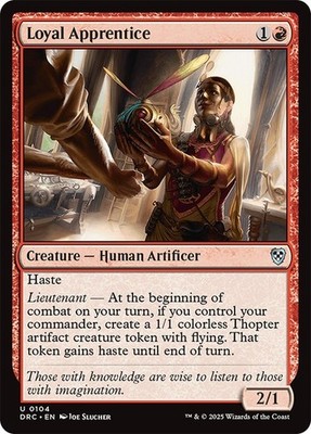 Loyal Apprentice [Aetherdrift] MTG