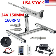 DC 24V 150MM 6inch 160RPM Reciprocating Linear Actuator Motor with Stand DIY US