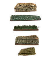 Erzgebirge original uralte 5  Teile  Hecke Bäume Eisenbahn  Krippe