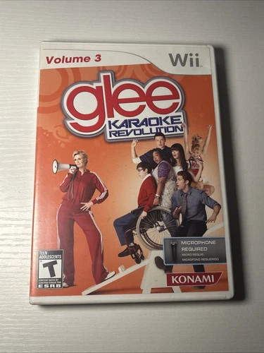 Karaoke Revolution: Glee - Volume 3 (Nintendo Wii, 2011) Tested And Works Great