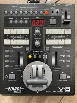 Roland Edirol V-8 Video Mixer VJ Mixer BNC PC Input Top