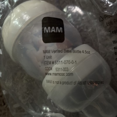 MAM Baby Bottle 4oz. Anti Colic Self Sterilizing Newborn