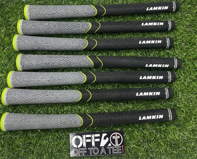 7x Lamkin ST+2 Hybrid Cord Calibrate Standard Griffe - Schwarz / Grau / Limettengrün