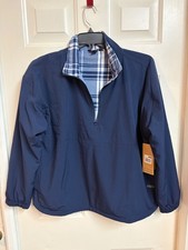 NWT Eddie Bauer Jacket Womens Large 1/4 Zip Lightweight Fleece Lined FREE SHIP 