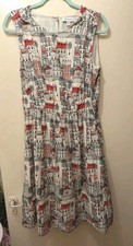 Emily and Fin Paris Vintage style  Dress Size muk 10/12 pockets lined