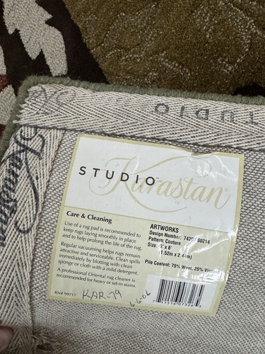 Karastan Artworks Coll. Couture 5'x8' 100% wool area rug ::NEW:: - Picture 8 of 8