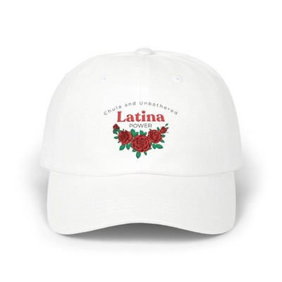 Latina Power rose bouquet Dad Cap | Floral embroidered baseball hat