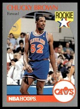 1990-91 Hoops Chucky Brown Rookie Cleveland Cavaliers #71