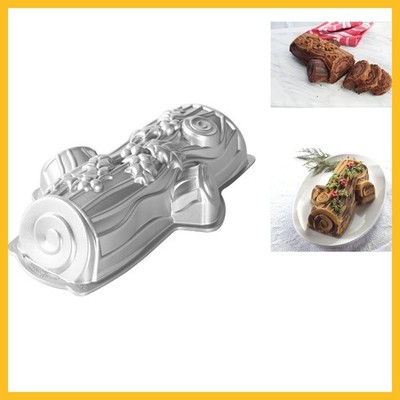 Nordic Ware Yule Log Pan 86448 1 Pack Silver Nonstick Fast Microwave Safe