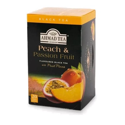 Ahmad Pfirsich- und Passionsfrüchtetee, 20 Stück Teebeutel 40 g