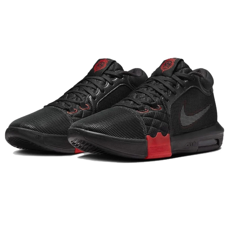 Nike LeBron Witness 8 Men's Shoes Black/University Red Multi-Sz